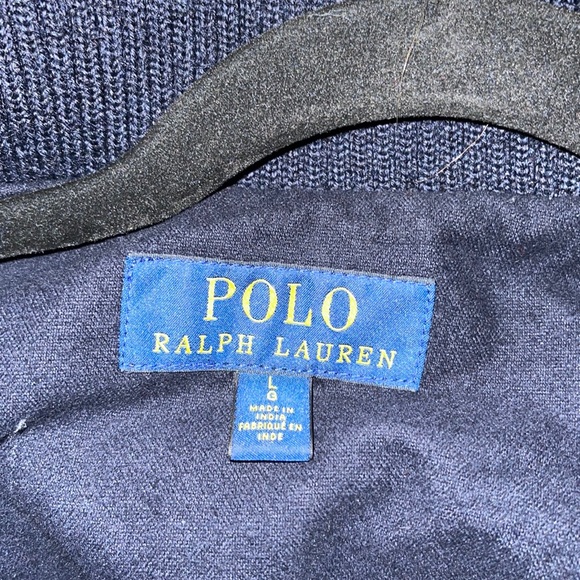 Vintage leather Varsity Jacket ( Polo Ralph Lauren ) - Picture 4 of 5